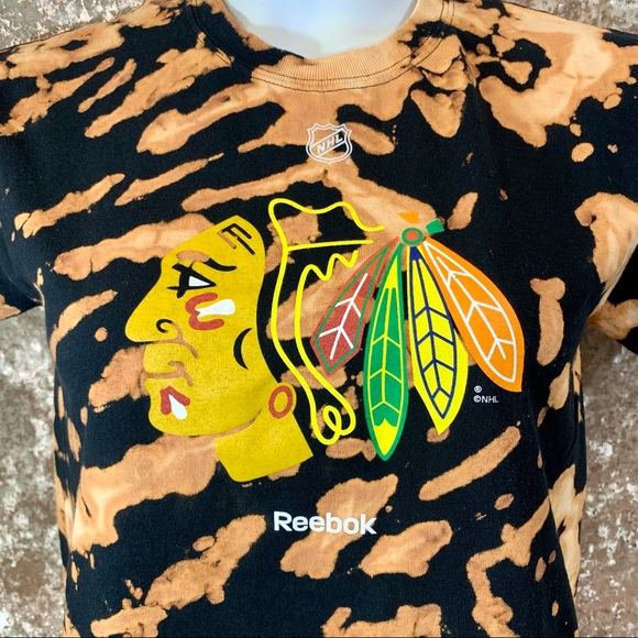 NHL Chicago Blackhawks Custom Bleach Tee - Picture 2 of 4